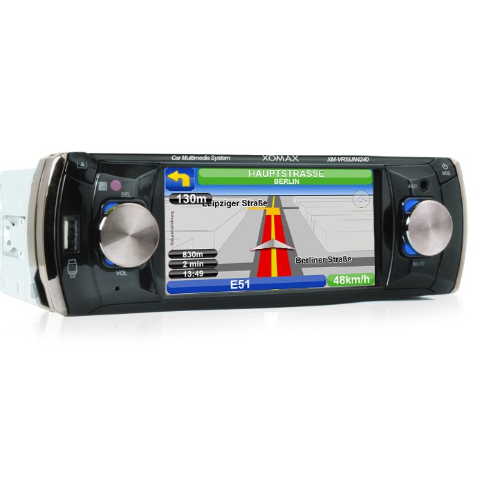 AUTORADIO MIT NAVI NAVIGATION 11cm TOUCHSCREEN USB+SD=64GB